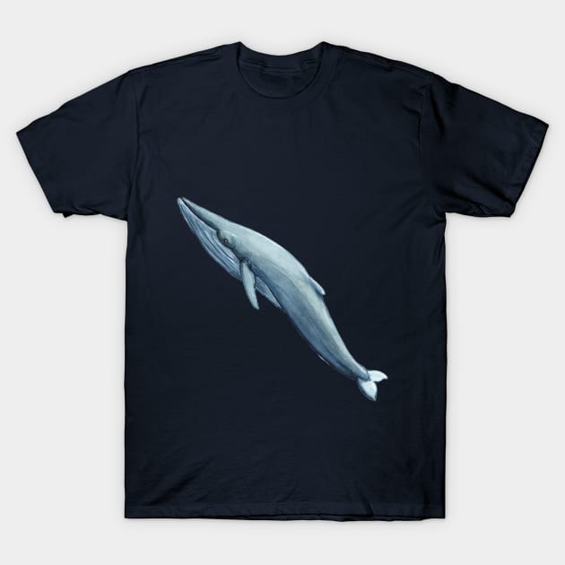 whale - watercolour painting T-Shirt by Karolina Studena-art